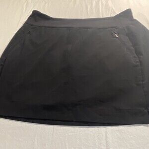 Athleta Women's Black Athletic Skort Size 8 Pull On Pockets Tennis Golf